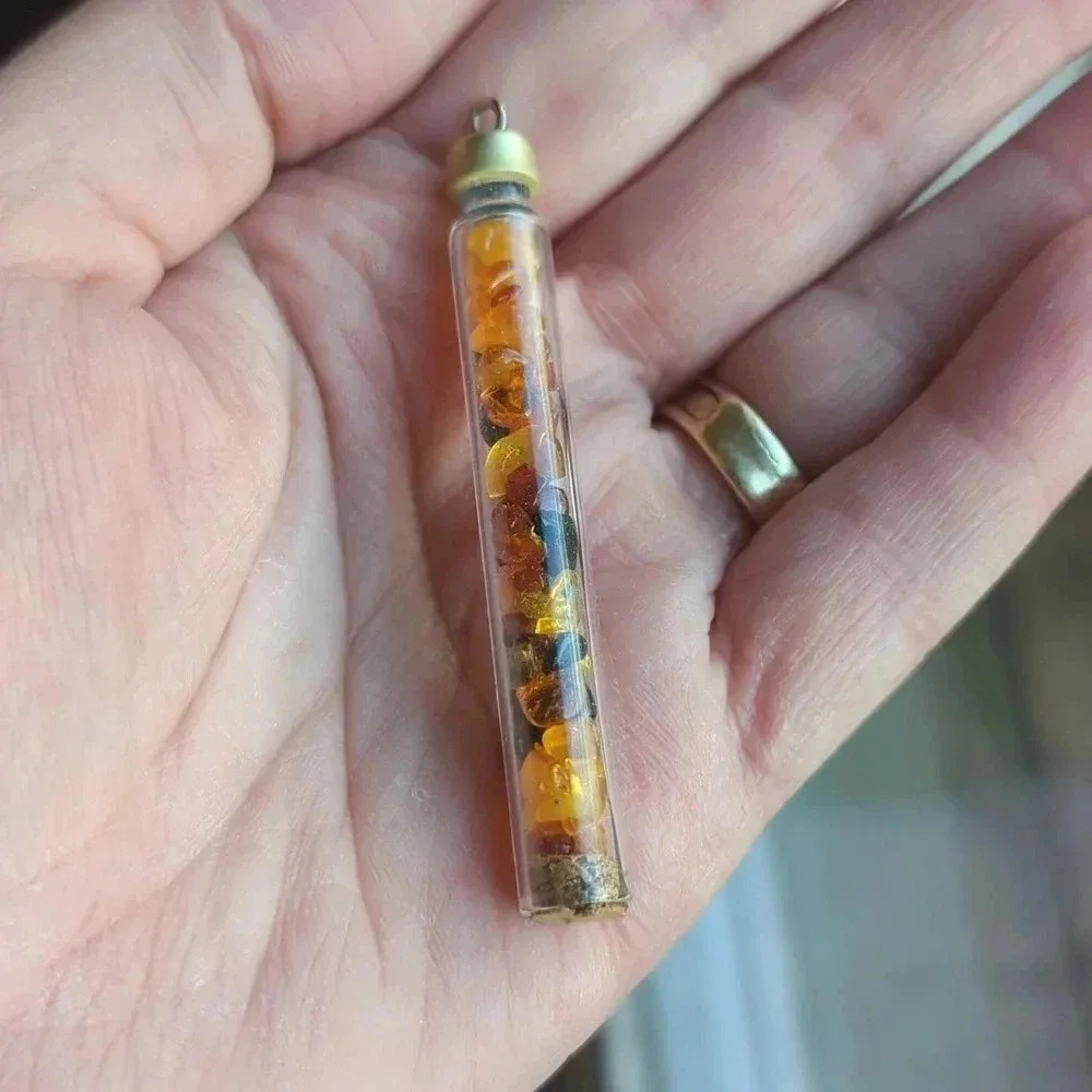 Amber Necklace Charm
